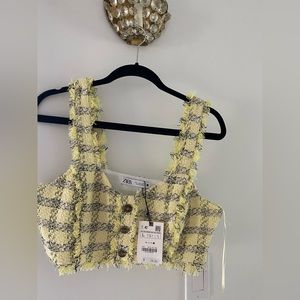 Tweed Zara crop top